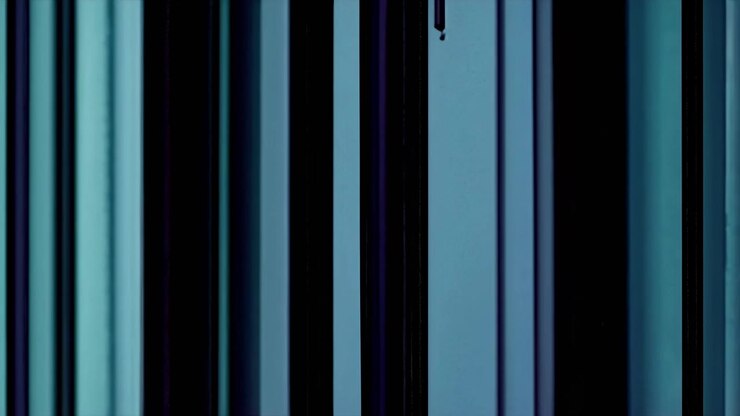 Abstract Moving Vertical Blue and Black Lines Background