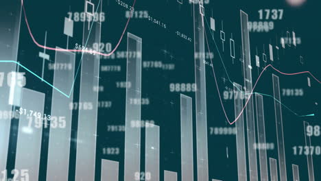 Animación-Del-Procesamiento-De-Datos-Financieros-Sobre-Fondo-Oscuro