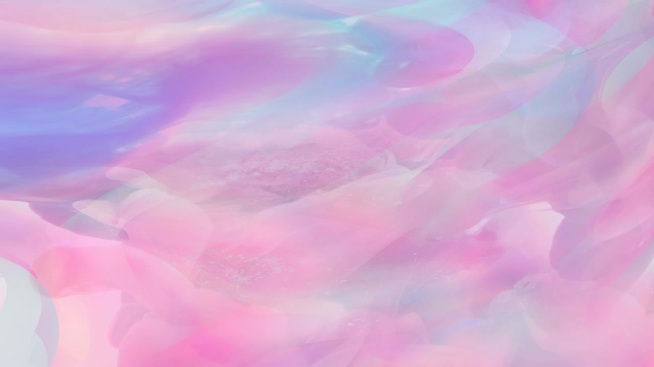 3d 애니메이션 추상적인 분홍색 구름 액체 파동 배경