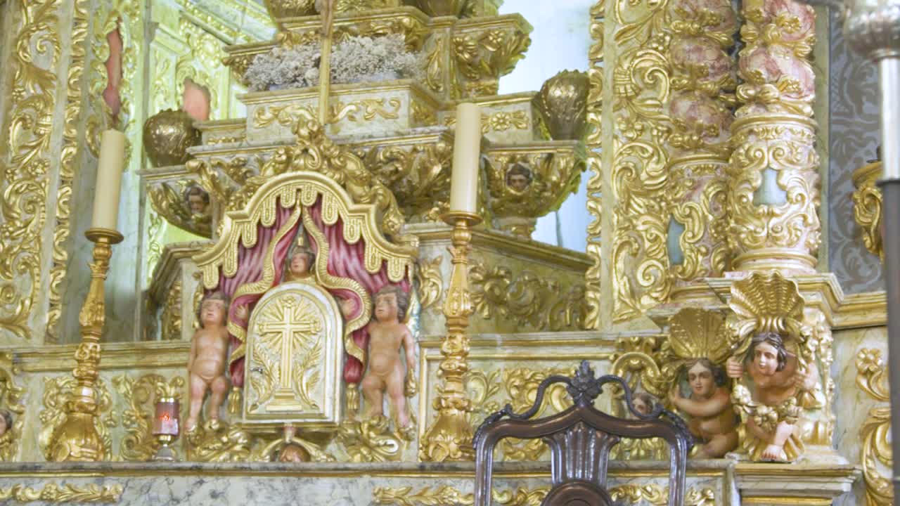 Tabernacle Altar church decoration catholic church in Portugal