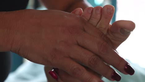 masaje de los pies