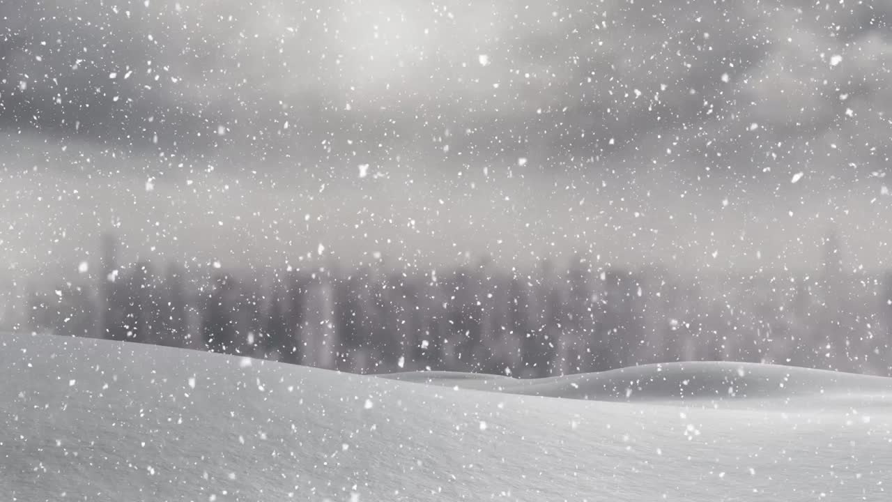 caída de nieve y paisaje urbano