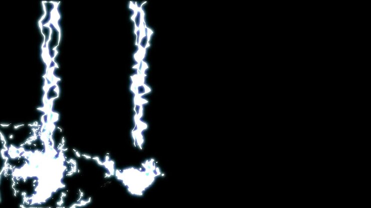 Animazione energia fulmini e tuoni grafica in movimento