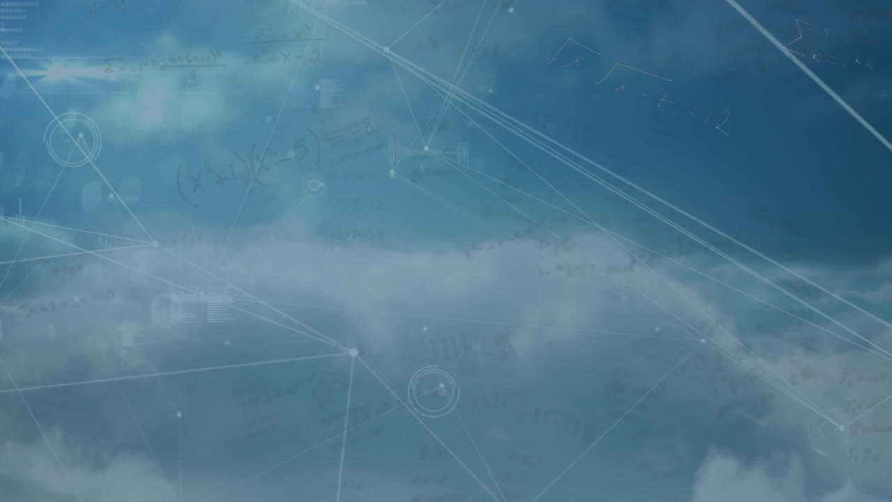 Animation of connections and data processing