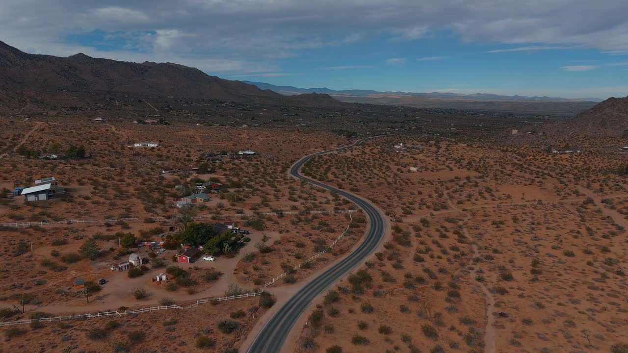 캘리포니아 주 도로 62 에서 조슈아 트리 국립 공원, 모하비 사막