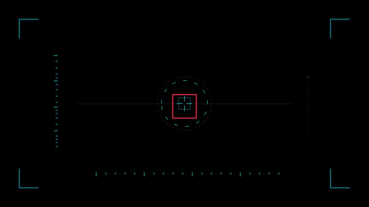 Futuristic Digital HUD Target Interface Animation