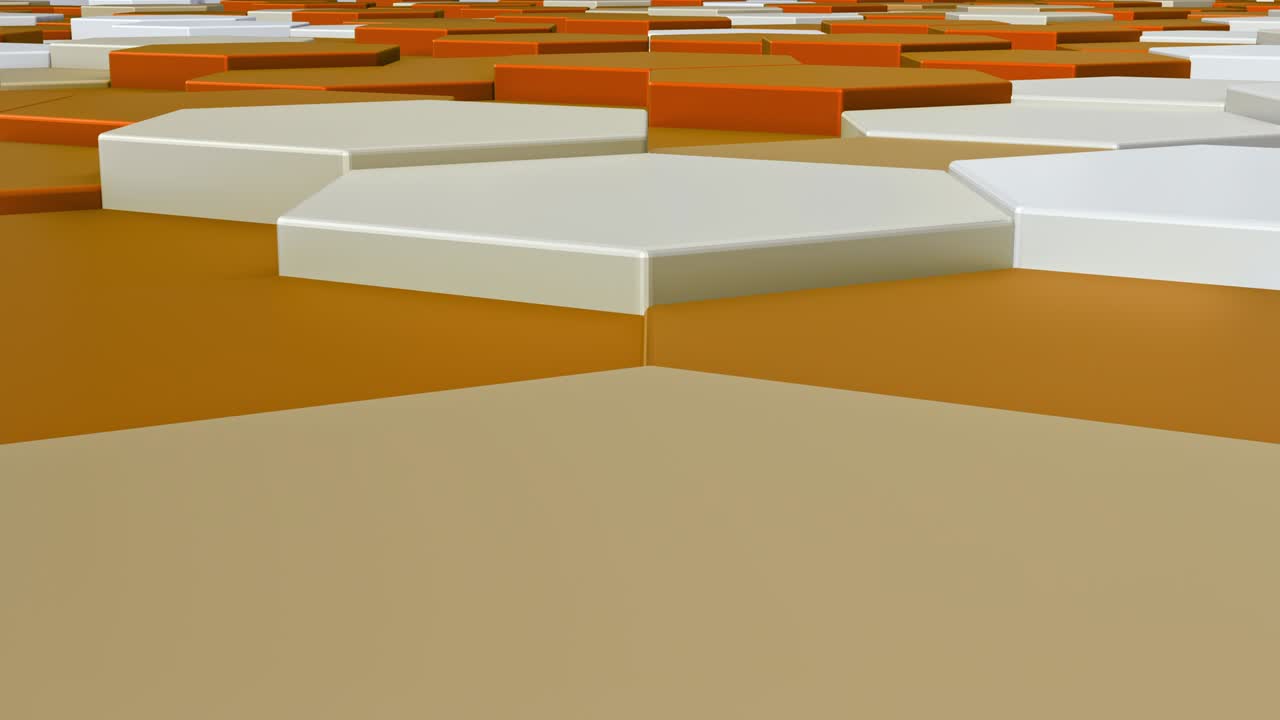 el patrón hexagonal salta, el fondo 4k, el video de bucle de animación cg,