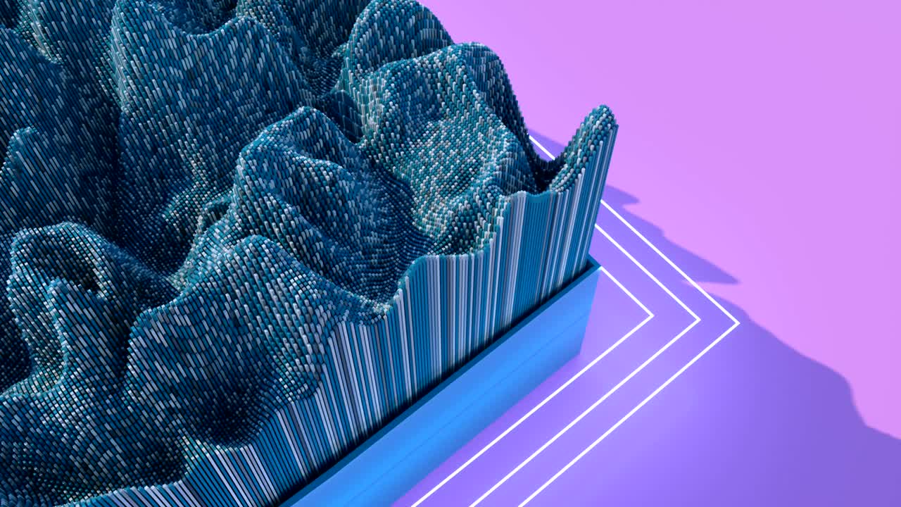 4K Minimalist cubic design.