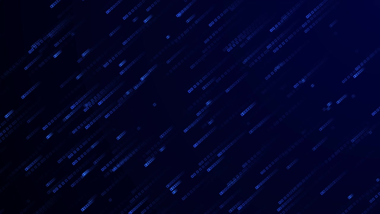 Abstract Digital Background with Moving Blue Data Streams