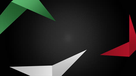 Bewegung-Abstrakte-Geometrische-Grüne-Und-Rote-Form-Retro-Sport-Hintergrund