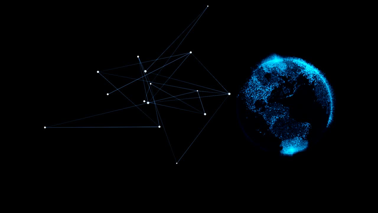 Planet Network Earth Motion Graphics