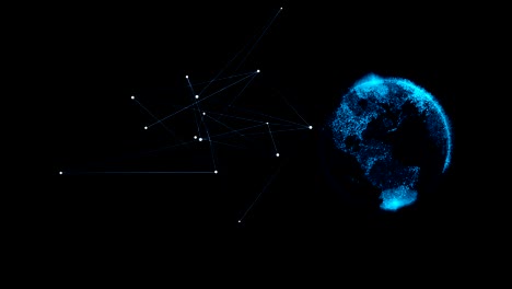 planet network earth motion graphics