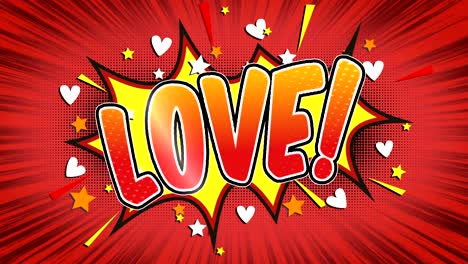 - texto de estilo cómic de amor