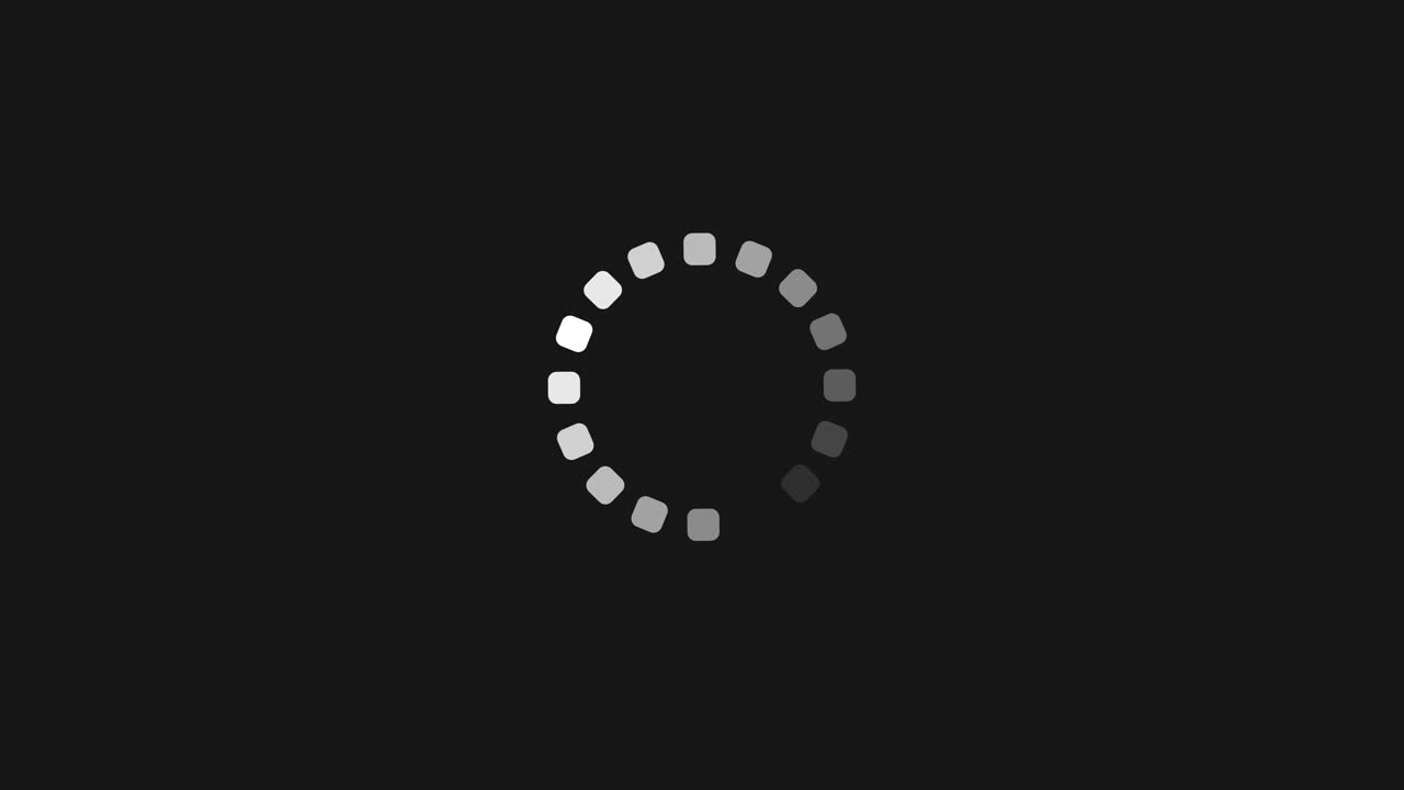 Circular Loading Animation on Black Background
