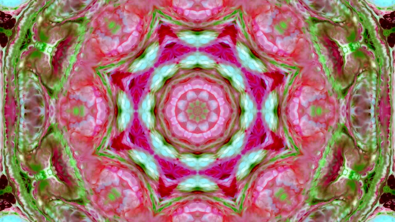 abstracto pincel tinta concepto liso patrón simétrico ornamental decorativo caleidoscopio movimiento círculo geométrico y formas de estrellas