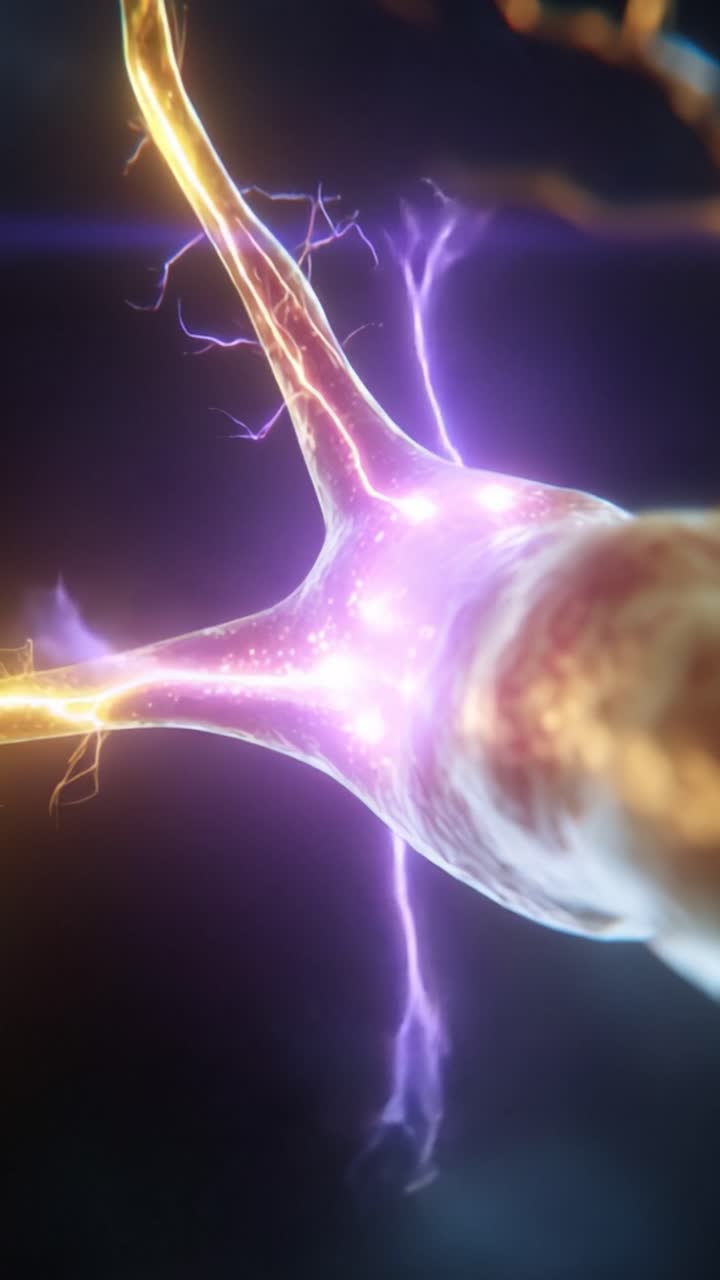 Stunning Visualization of Neurons Firing with Electric Charges, Showcasing the Complex Interactions of Brain Cells in a Cutting-Edge Digital Representation