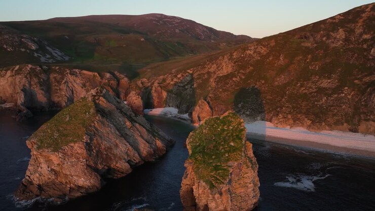 Stunning Golden Hour at Glenlough Bay Co.Donegal - 4K Cinematic Drone Footage 36