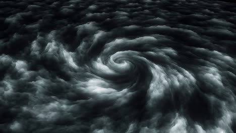 abstract glowing dark twisting tornado storm cloud formation loop