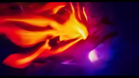 abstract fire and explosion