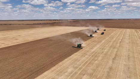 cosecha de grano de amplia hectárea en el oeste de australia