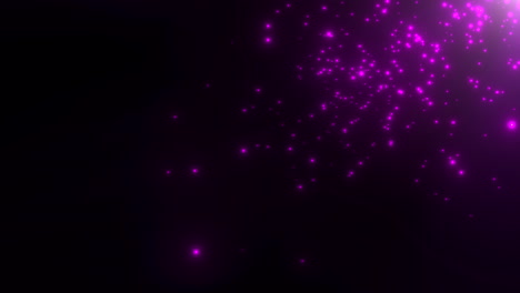 cinematic purple stars fields and fly glitters in galaxy 1