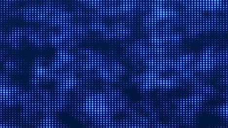 abstract background with moving glowing dots. sound wave element. equalizer for music. technology or science. 3d rendering. seamless loop. 4k