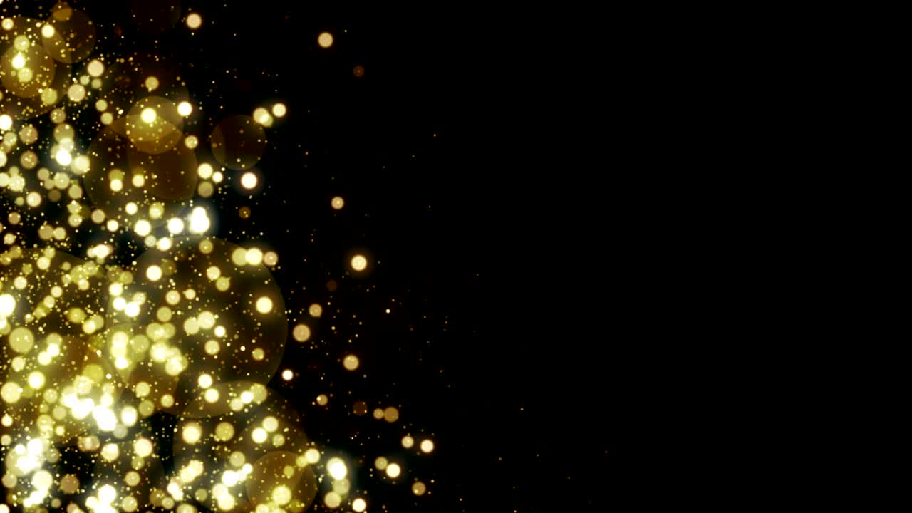 입자 금 반이는 보케상 먼지 추상적인 배경 루프