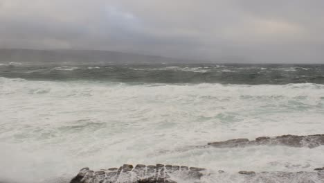 dramatic storm in county mayo: ireland