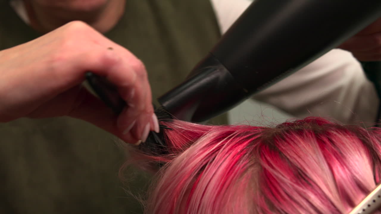 Hair Styling with Pink Hair