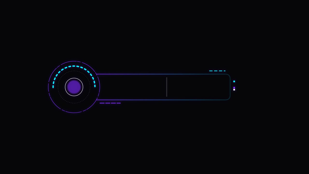 Grafica Animata per Terza Inferiore Digitale con Design Circolare Futuristico