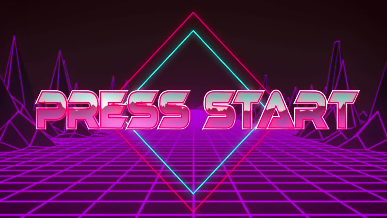 모양 위에 인쇄 시작 텍스트의 애니메이션