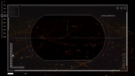 HUD. Intelligent concept of wireless communication network and crew cabin.