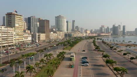Traveling-front,-downtown-city-of-Luanda,-Angola,-Africa-today-2