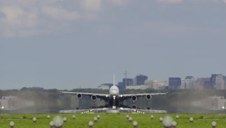 airplane landing/takeoff at airport