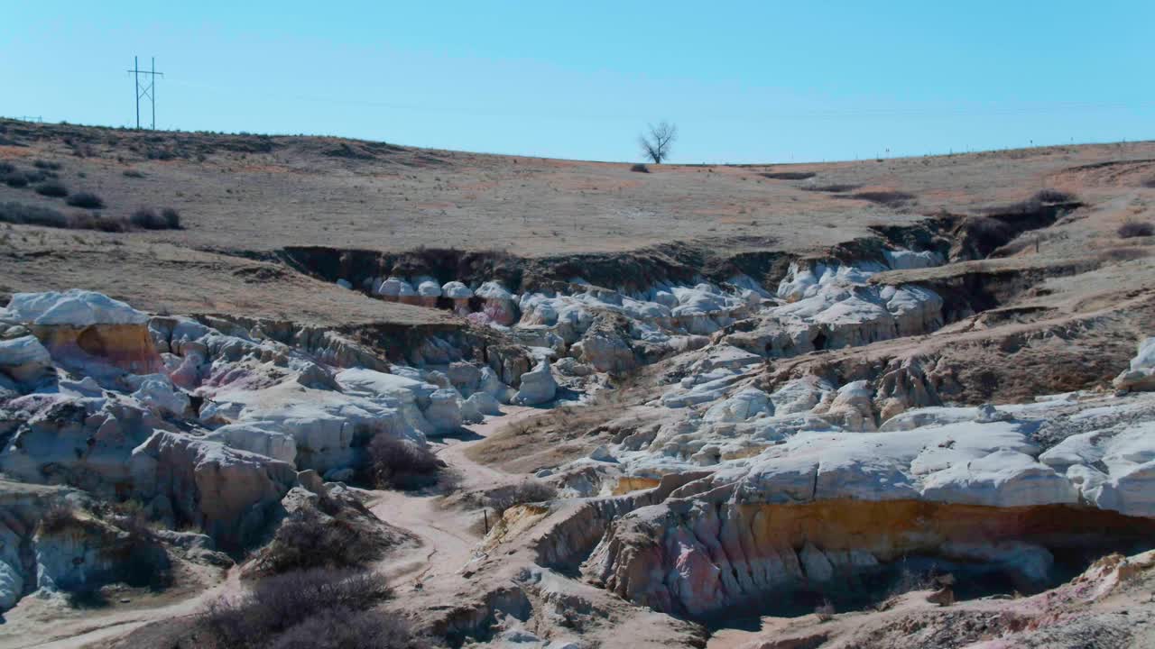 Paint Mines Interpretive Park nær Calhan, Colorado.