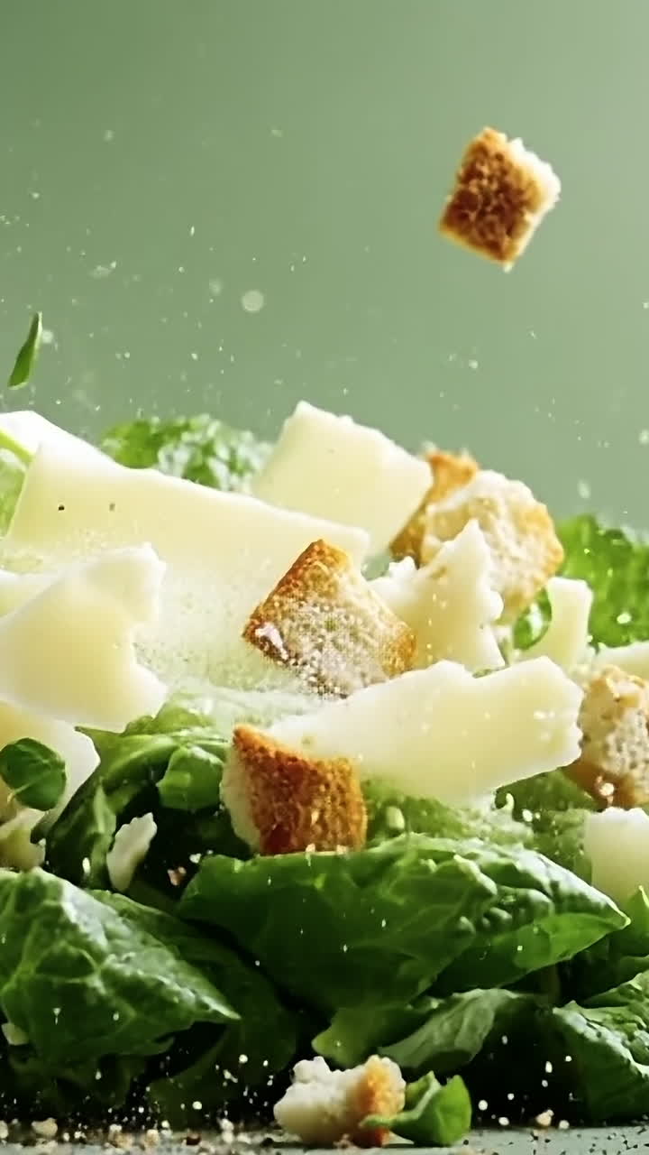 Crunchy green salad w/ cheese