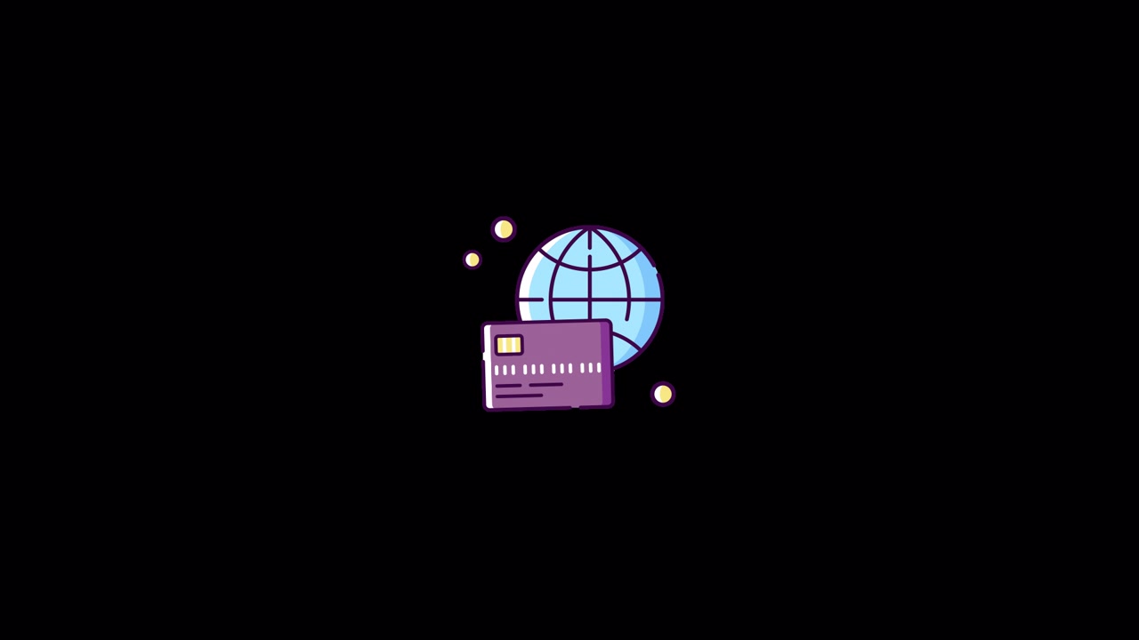 Global transactions Icon Animation Alpha