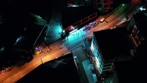 Aerial-night-illuminated-city-view-Pathong-Thailand-road-skyline