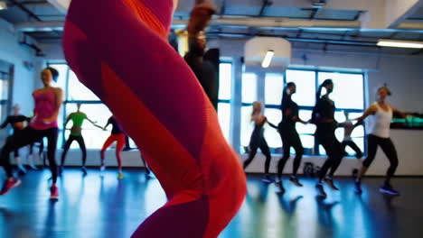 group dance fitness class