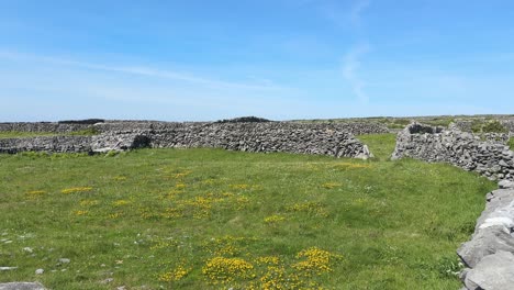 inisheer aran islands ireland stone walls lush grass and blue skys summer in ireland epic locations on the wild atlantic way