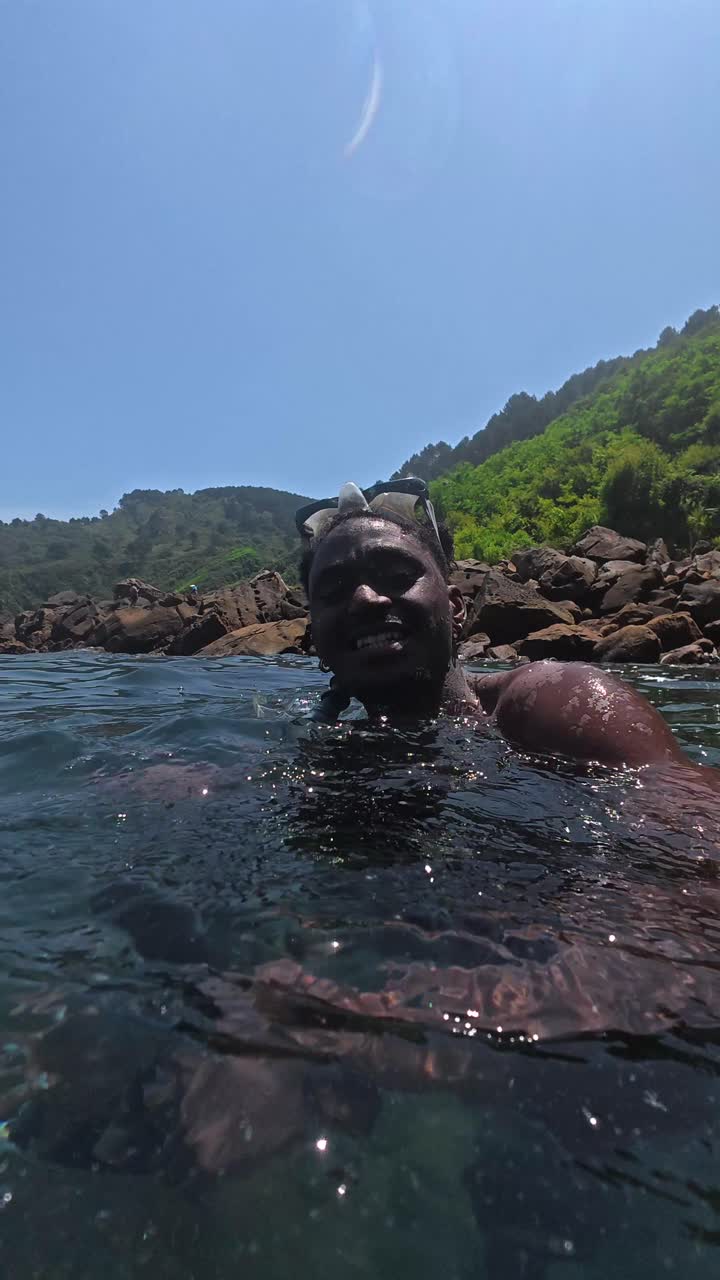 People snorkeling in the sea