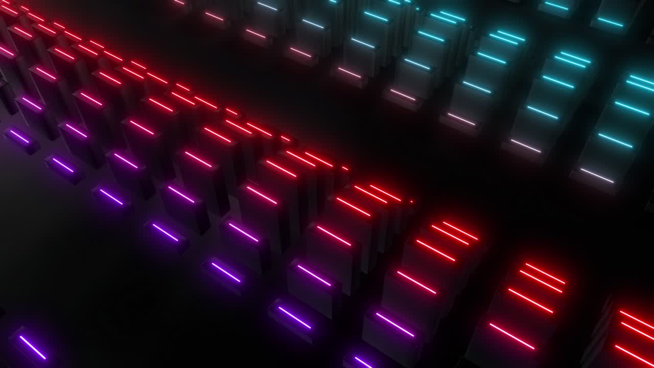patrón geométrico de neón