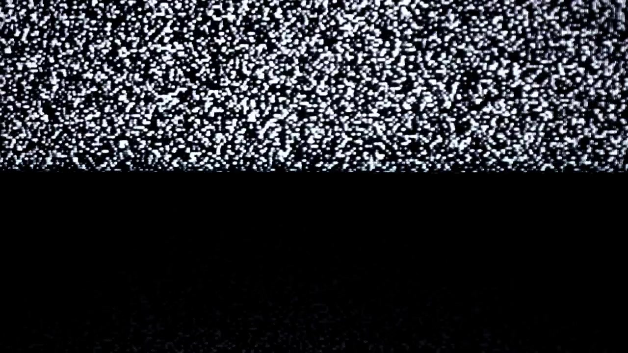 Analog TV Static Noise with Glitching Signal