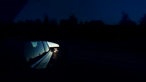 highway traffic at dusk