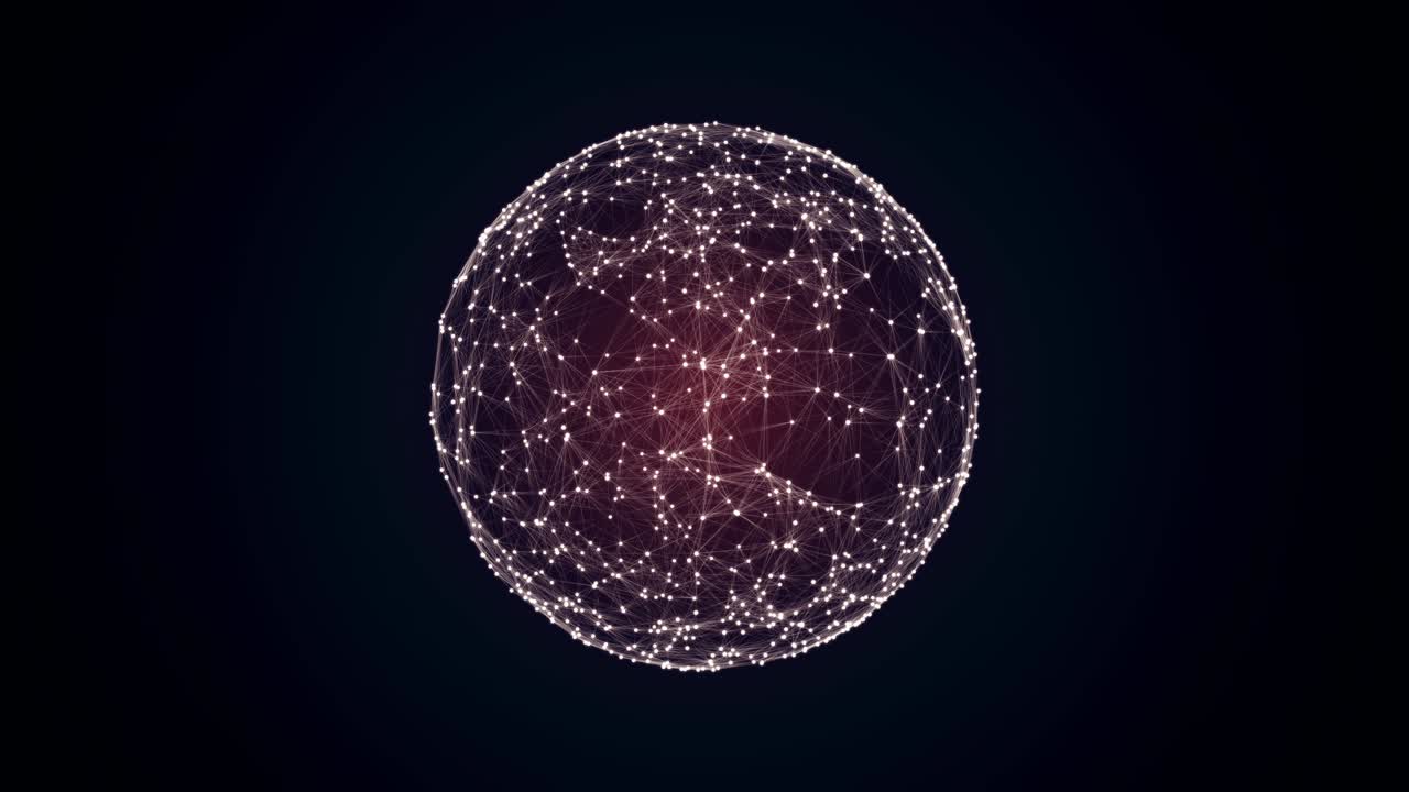 chaotically slow moving connected points in shape