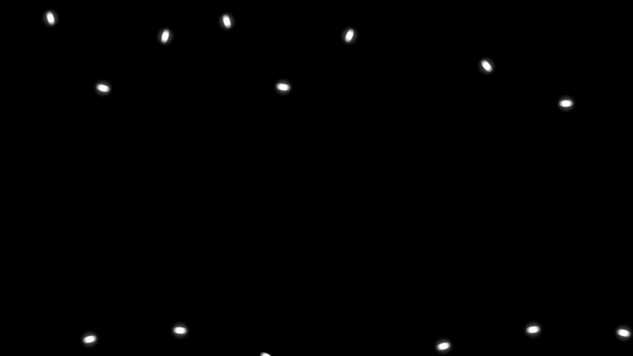 flashing Christmas lights on black background. 3d rendering