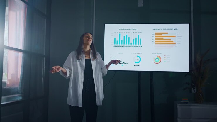 Presentación de una reunión de negocios
