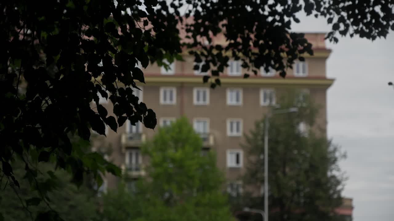 Soviet era symmetrical style standardization apartment buildings