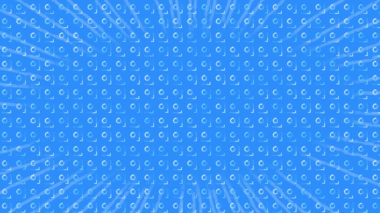 ⁇ 색 선과 파란색 배경 위의 데이터 처리 애니메이션