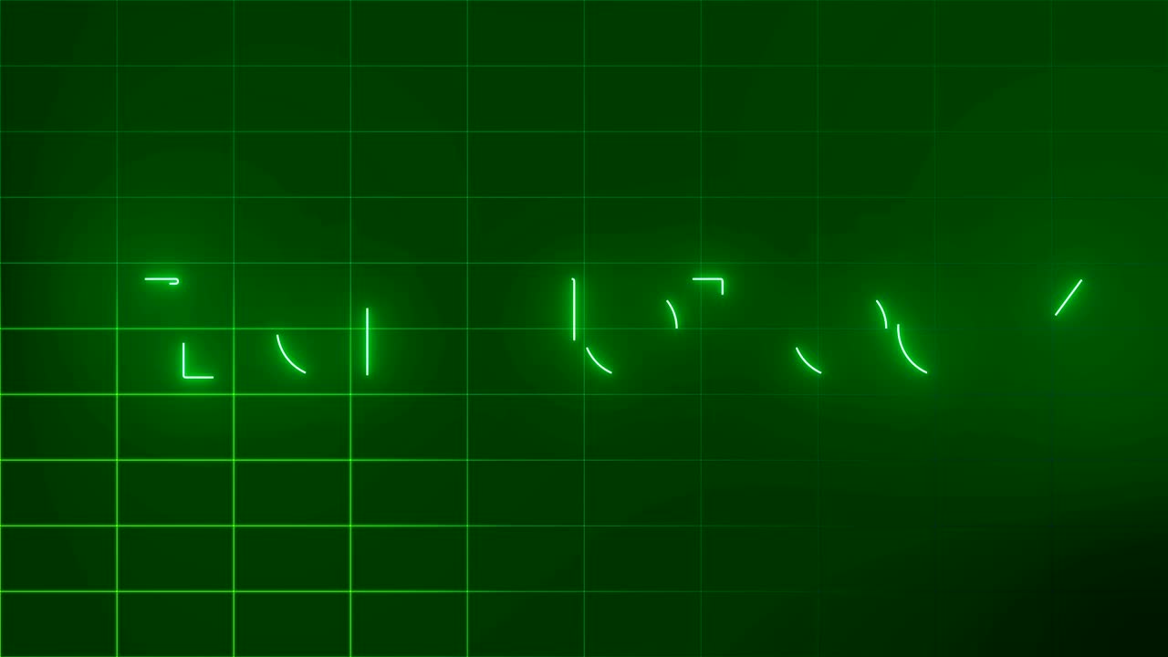 4K Green - Technology Text Animation|Loopable